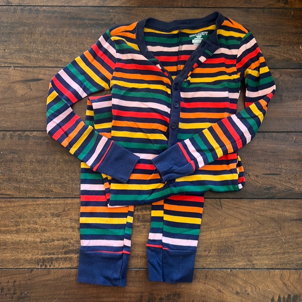 One Piece Striped Pajamas